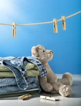 Clean laundry Stock Photos