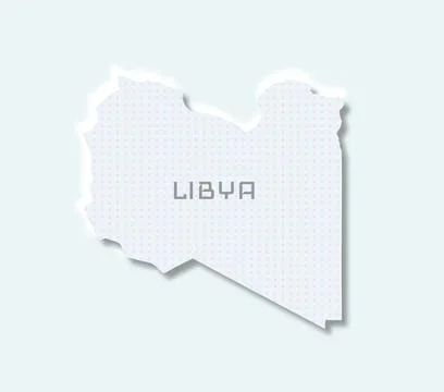 Clean Libya map Stock Illustration