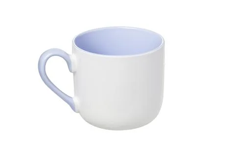 Clean light cup isolated on white background Stock Photos