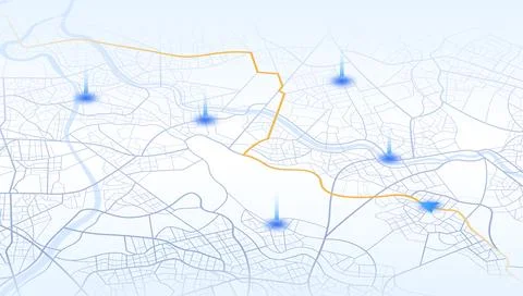 Clean light interface design for travel apps. Isometric Vector illustration. Stock Illustration