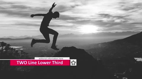 Clean Line Lower Third Stock After Effects