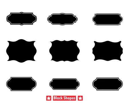 Clean Lines Silhouette Bundle Versatile Elements for Various Projects Stockillustratie