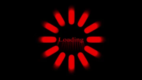 Clean loading animation featuring rotating circle and simple loading text o.. Stock Footage 313421933