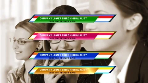 Clean Lower Third Stock After Effects