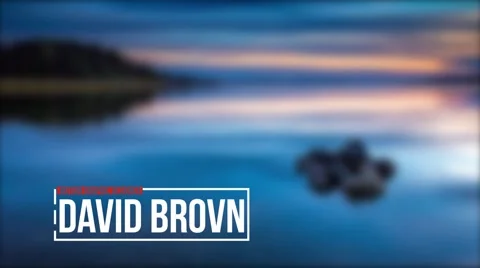 Clean Lower Third After Effects stock