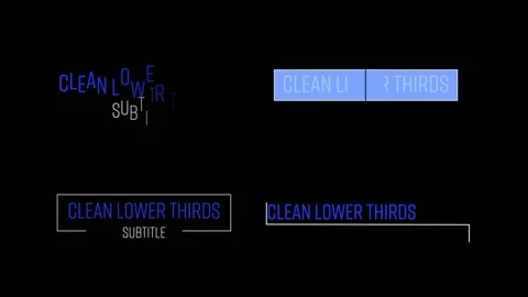 Clean Lower Third Stock After Effects