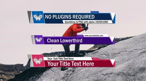 Clean lower third  | After Effects Templates Stock After Effects