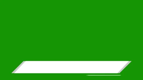 Clean Lower Third Title Animation Motion Graphics | Minimal 2D Green Screen Vidéo 340656186