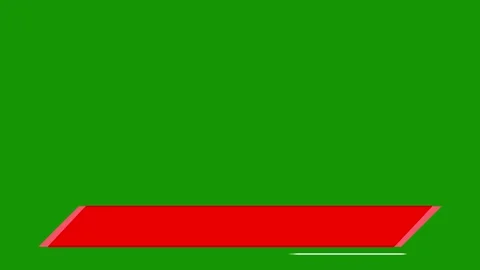 Clean Lower Third Title Animation Motion Graphics | Minimal 2D Green Screen Stock Footage 340656197