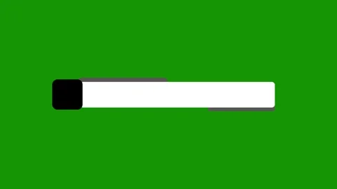 Clean Lower Third Title Animation Motion Graphics | Minimal 2D Green Screen Stock Footage 340656272