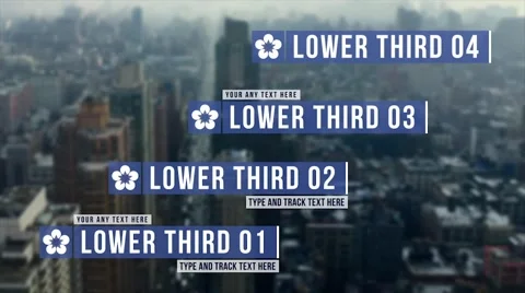 Clean Lower Thirds Stock After Effects