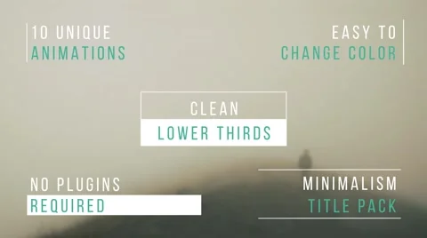 Clean Lower Thirds Stock After Effects