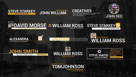 Clean Lower Thirds  After Effects	Stock