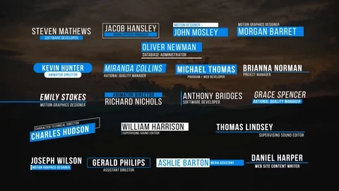 Clean Lower Thirds  After Effects	Stock