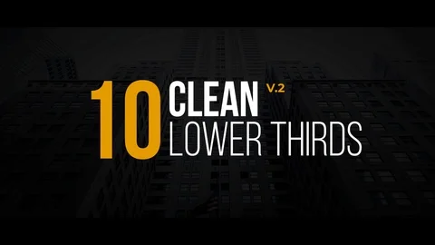 Clean Lower Thirds v.2 Stock After Effects