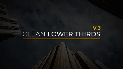 Clean Lower Thirds V.3 Video stock 121468465