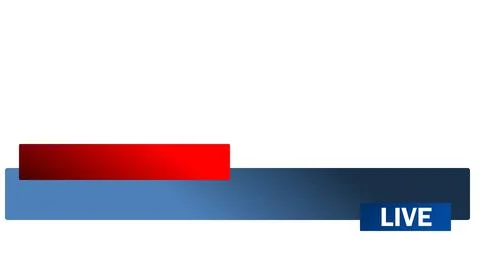 Clean Lower Thirds for Video Editing and Broadcasting Projects Stock Illustration