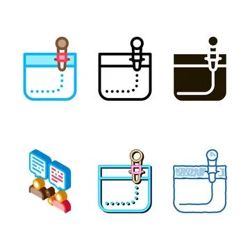 Clean microphone tool icon vector outline Stock Illustration