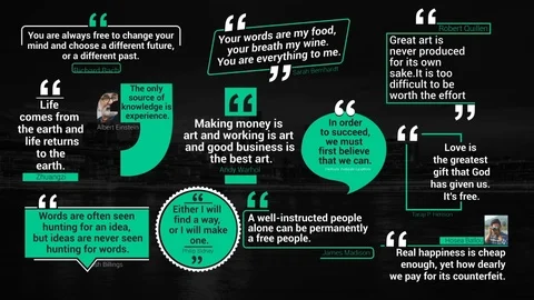 Clean Minimal Quotes Modèle After Effects