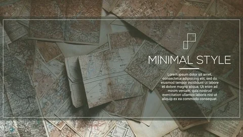 Clean Minimal Slideshow After Effects stock