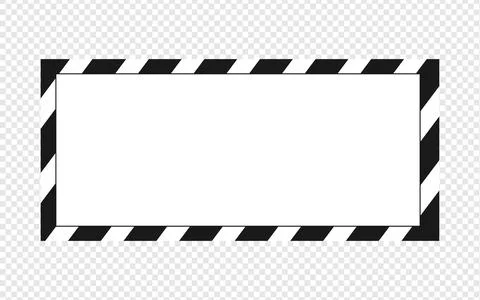 Clean minimalist document template with striped border. Stock Illustration