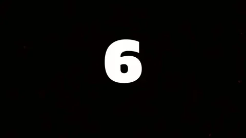 Clean, Minimalist White Background Loop With Bold Number Nine Digit Animation Stock Footage 342092816