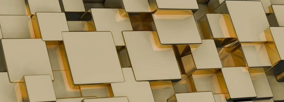 Clean, minimalistic design of digital blocks in a sequence.. Stock Illustration