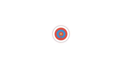 Clean modern 4K motion graphics animation of a target bullseye board with a.. Video stock 345640619