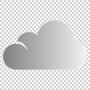 Clean, modern cloud icon. Stock Illustration