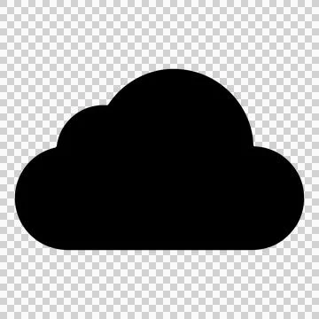Clean, modern cloud symbol. Stock Illustration