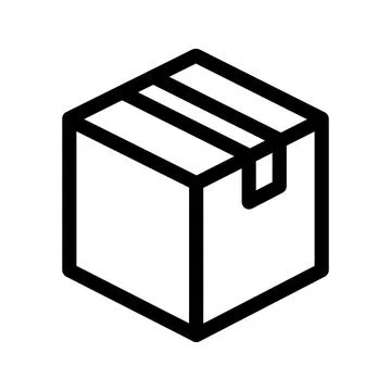 Clean modern gift box icon ideal for branding, and promotional materials Stock Illustration
