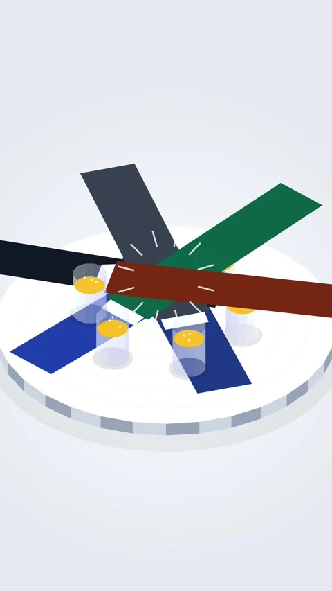 Clean modern graphic design abstract spinning logo background animation Stock Footage 344939746