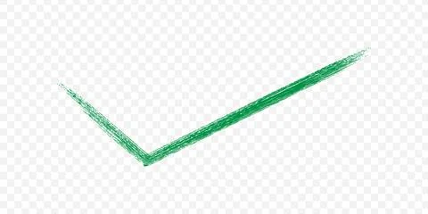 Clean, modern green checkmark icon. Stock Illustration