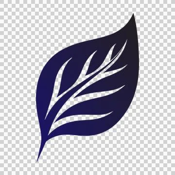 Clean, modern leaf graphic. 스톡 일러스트