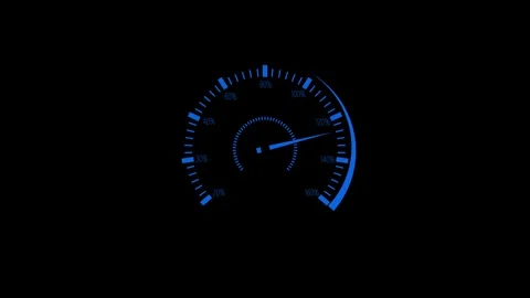 Clean Modern Speedometer Animation, Speedometer HUD Animation 動画素材 309888068