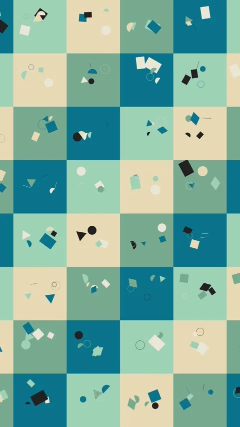 Clean Modern Tech Visuals Featuring Repeating Geometric Shape Motion Stock Footage 332342163