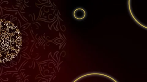 Clean Motion Animation Terra Root Mandala Ramadan Background Stock Footage 327717963