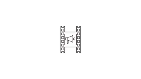 Clean motion graphics of content creation symbol for web design Stock-Footage 338216267