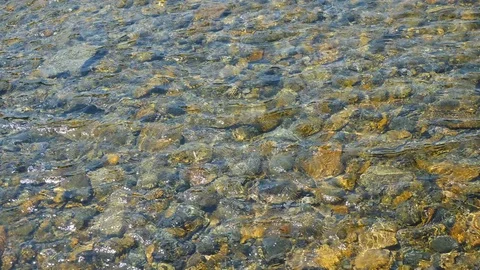 Clean mountain river Stock Footage 82896975