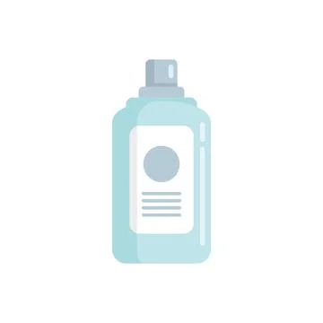 Clean mouthwash icon flat vector. Dental product イラスト素材