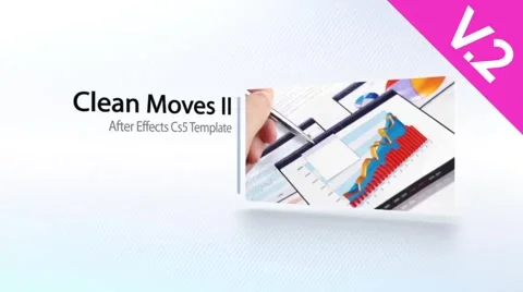 Clean Moves II (V.2) - After Effects Template Catálogo de After Effects