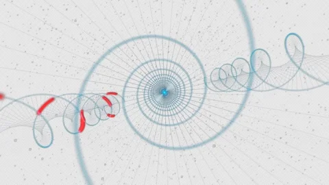 CLEAN Multi-Strand Systematic Genomic Grid - 16:9, 4K Alpha Stock-Footage 332422903
