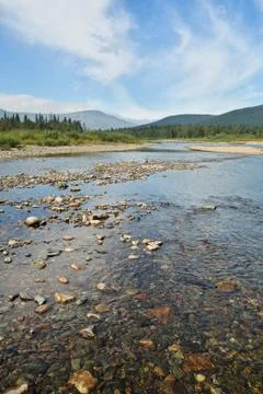 Clean the North river. Stock Photos