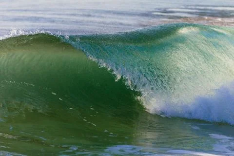 Clean Ocean Wave Breaking Stock Photos