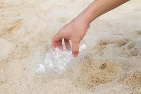 Clean our beach Stock Photos