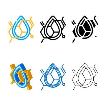 Clean pack formula label product caution color icon vector Stock Illustration