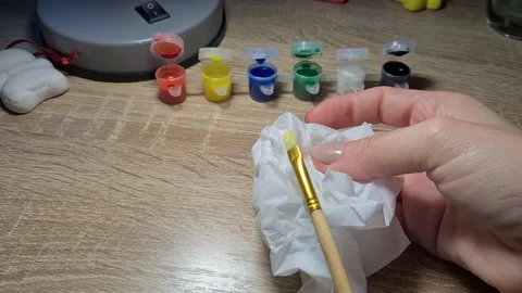 Clean paint brush Stock Footage 154895926