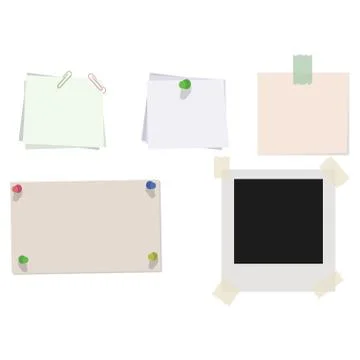 Clean paper blanks Stock Illustration