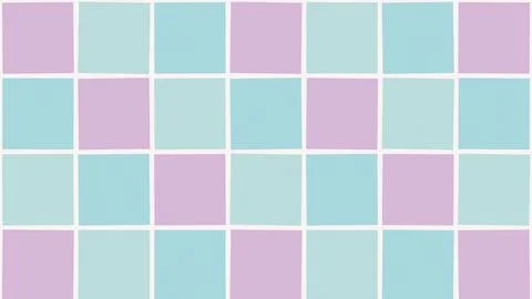 A clean pastel grid pattern in lilac and teal creates a soft, modern backgr.. Stock Illustration