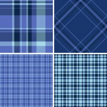 Clean plaid collection presentation templates. Orderly tartan grids support s Stock Illustration